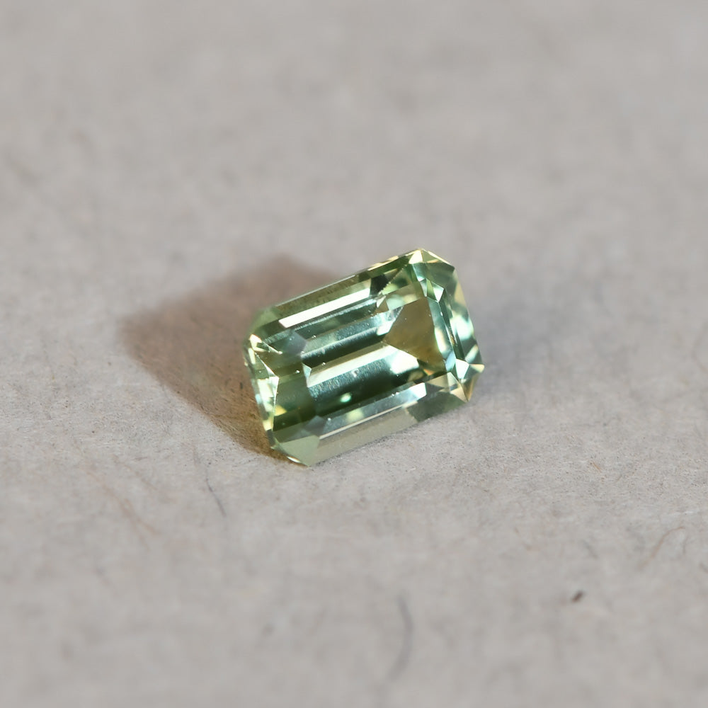 Australian Sapphire Emerald 0.77ct Pale Green