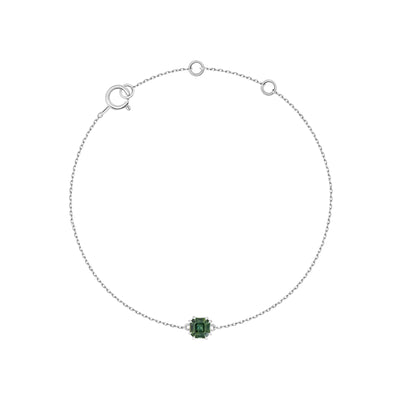 Sadie Square Emerald Bracelet