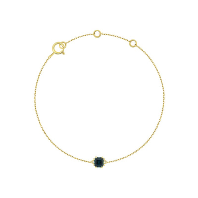 Sadie Square Emerald Bracelet