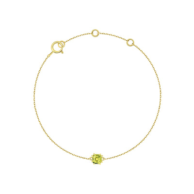 Sadie Square Emerald Bracelet