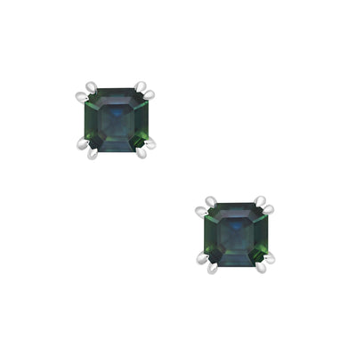 Melba Square Emerald Earrings