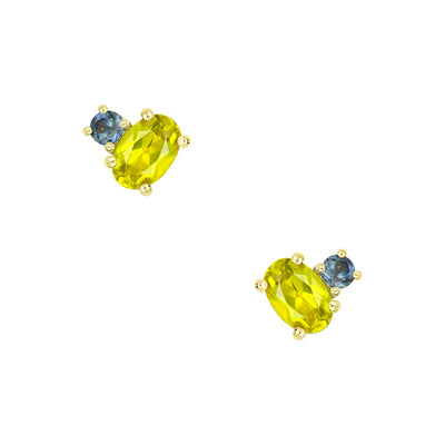 Toi Et Moi Oval Sapphire Earrings