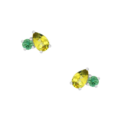 Toi Et Moi Pear Earrings