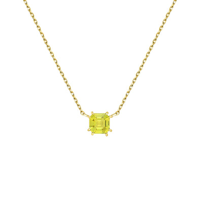 Sadie Square Emerald Necklace