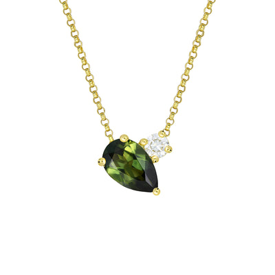 Toi Et Moi Pear Necklace