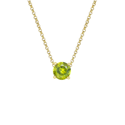 Maira Round Sapphire Necklace