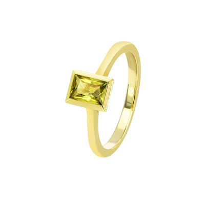 Adelia Baguette Sapphire Ring