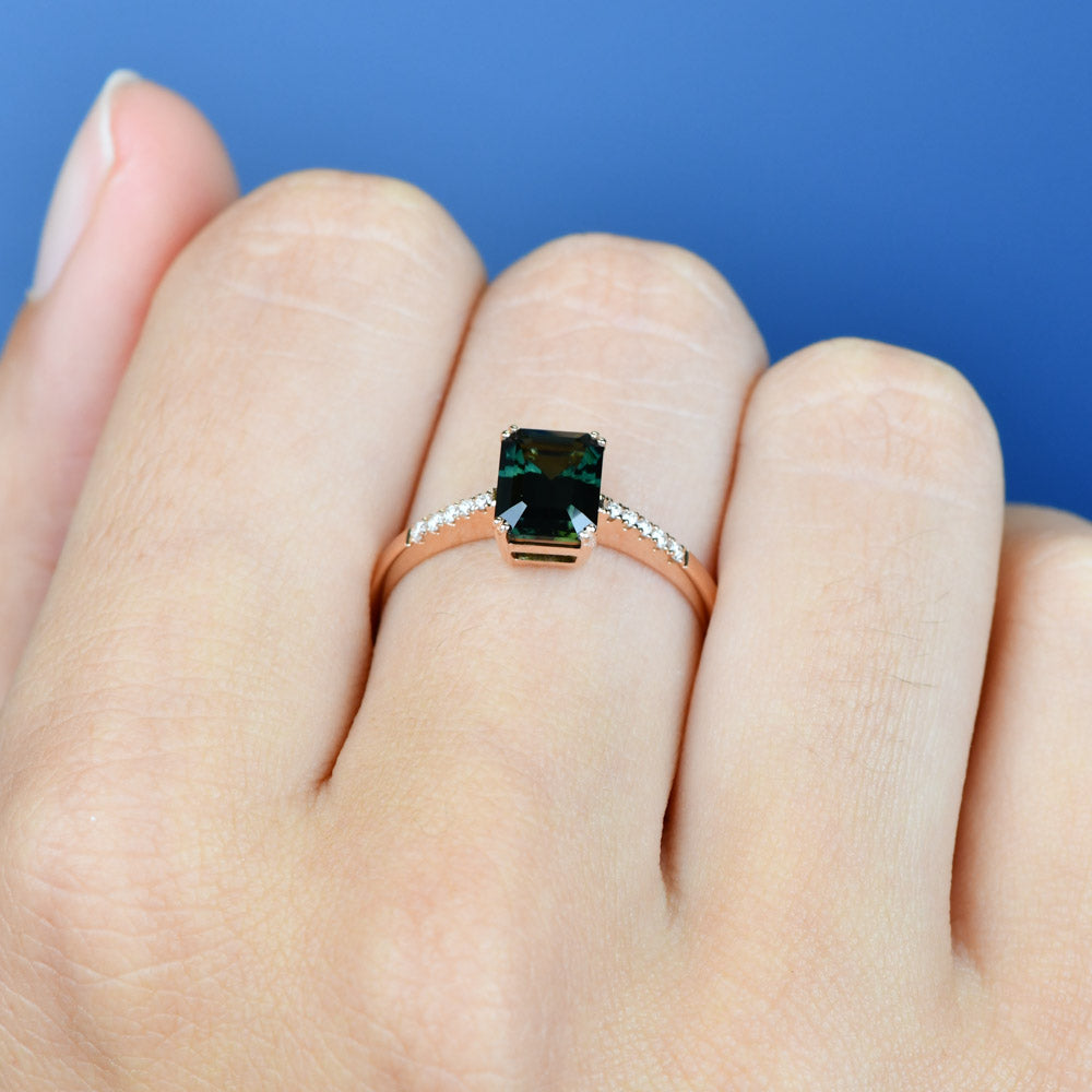 Maisel Emerald Sapphire Ring