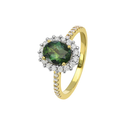 Grand Halo Oval Ring