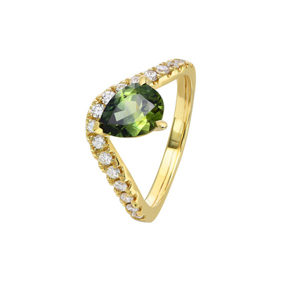 Elysia Pear Ring