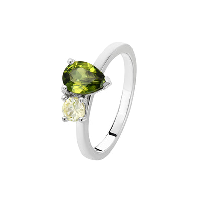 Toi Et Moi Pear Ring