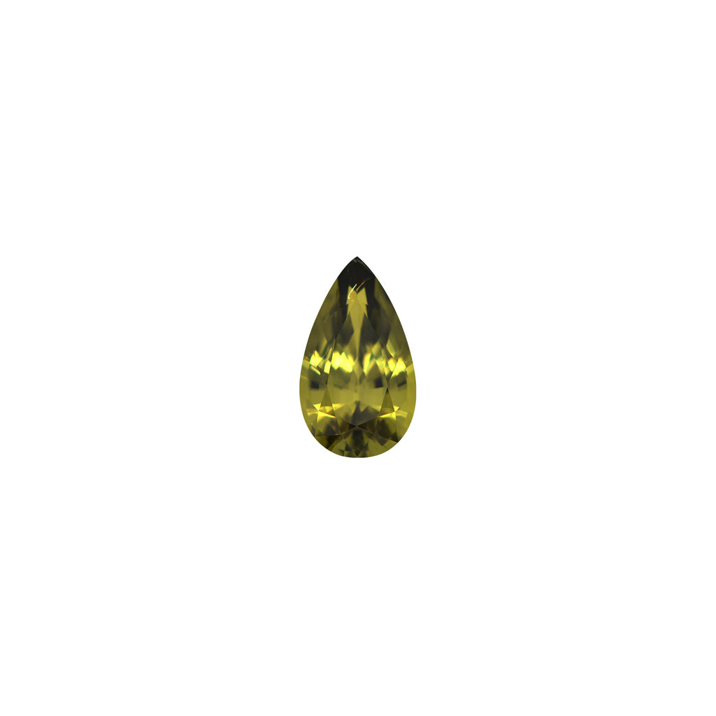 Australian Sapphire Pear 1=1.28ct Olive