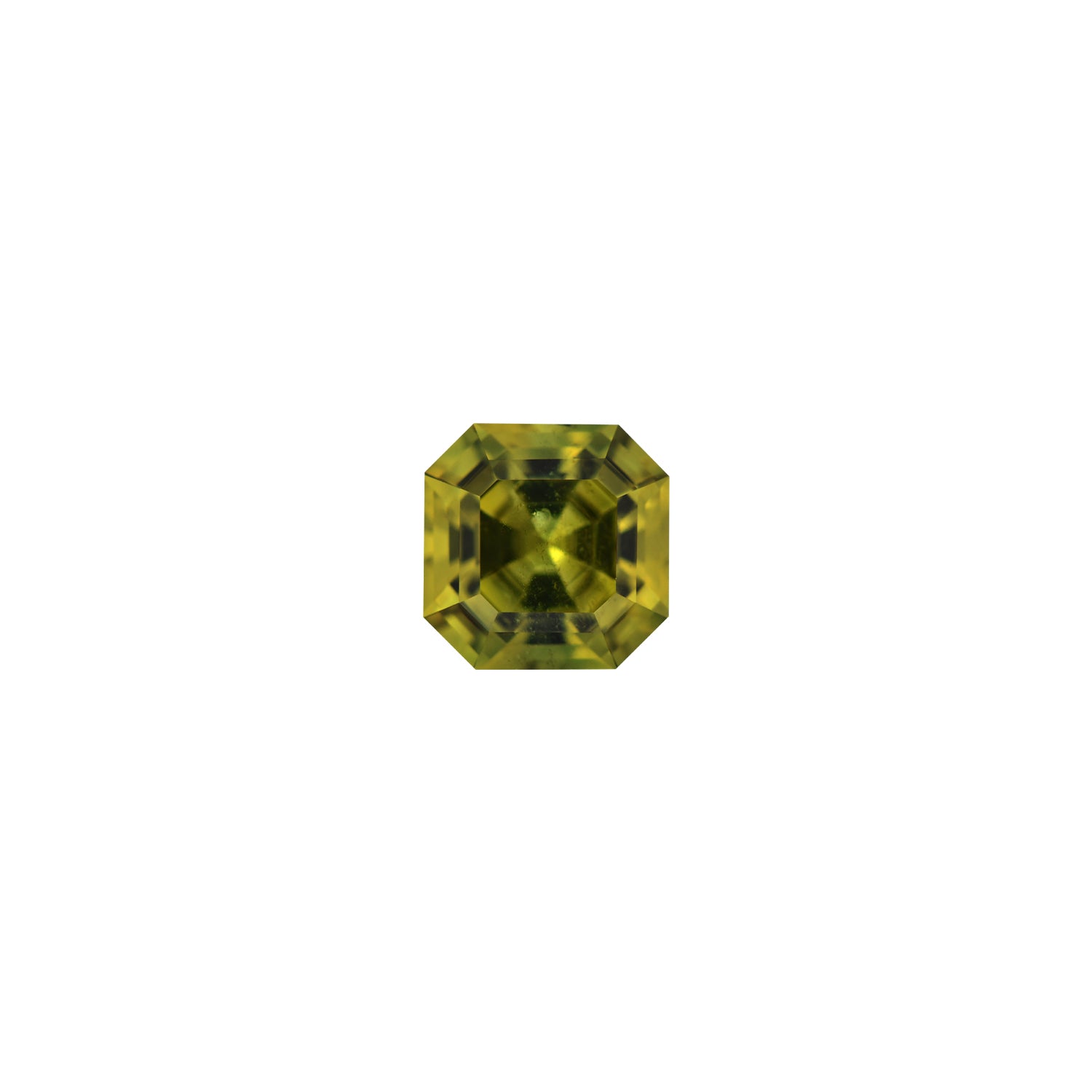 Australian Sapphire Square Emerald 1 Yellowish Green