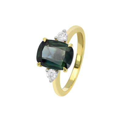 Endota Cushion Sapphire Ring