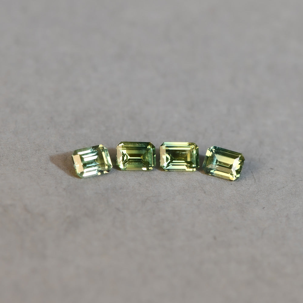 Australian Sapphire Emerald 4=1.06ct Green Parti