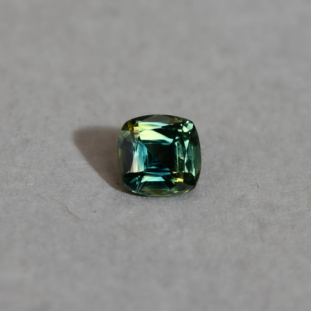 Australian Sapphire Cushion 1=1.22ct Teal Parti