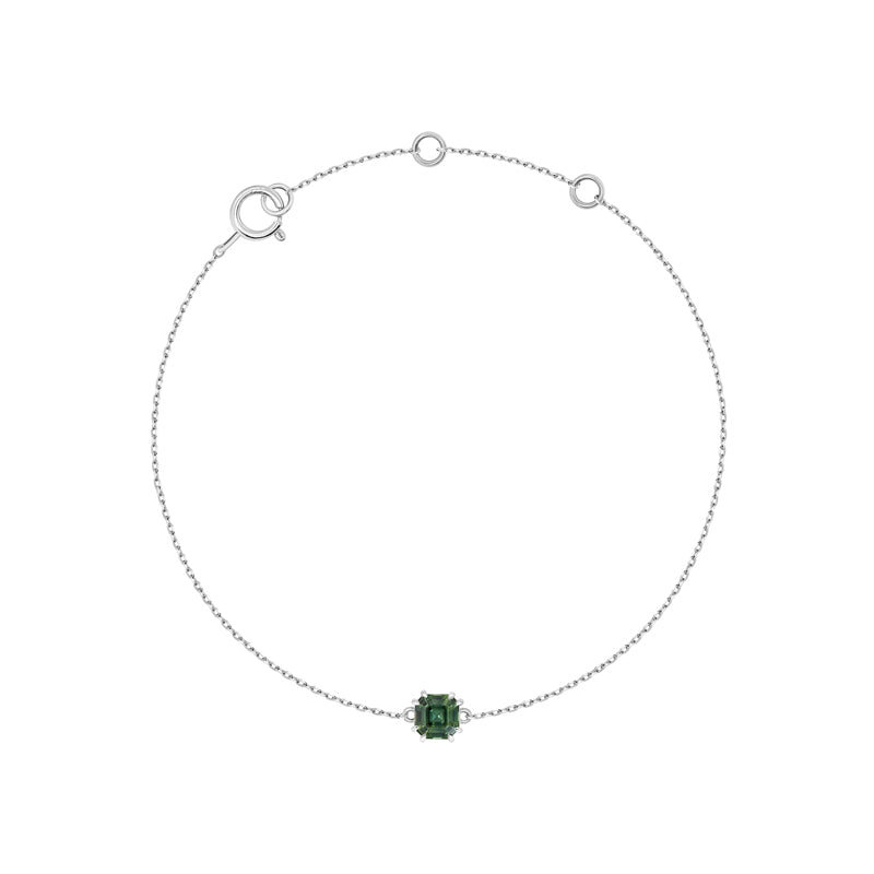 Sadie Square Emerald Bracelet