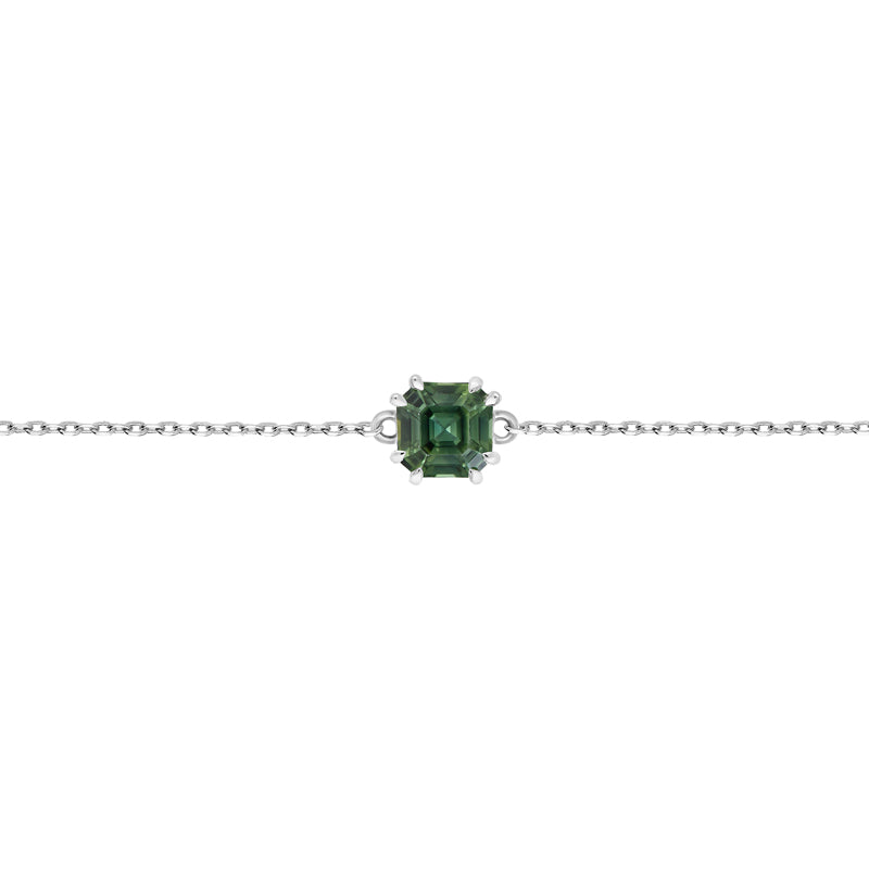 Sadie Square Emerald Bracelet