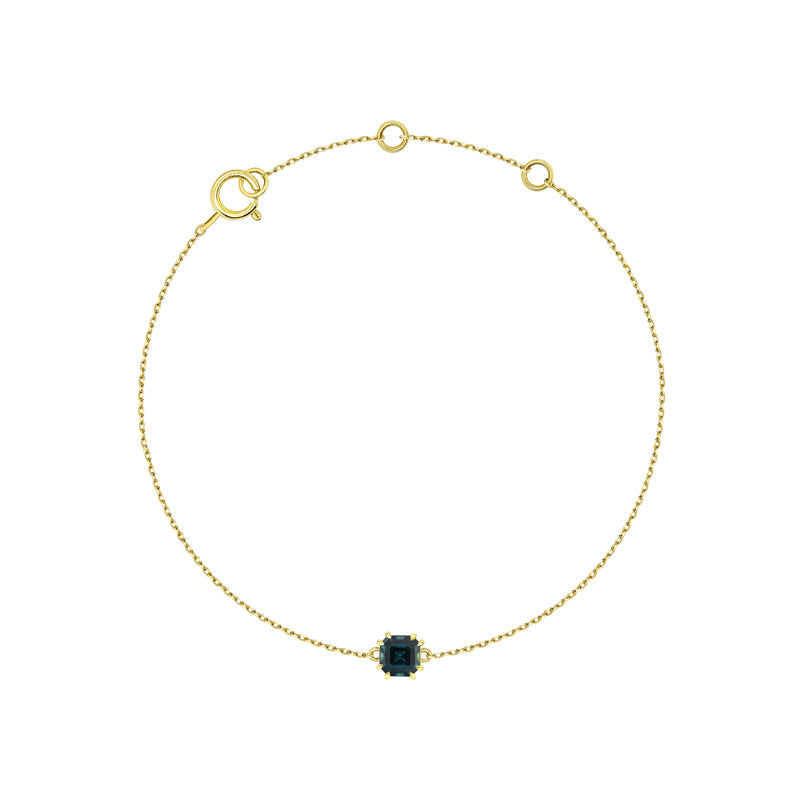 Sadie Square Emerald Bracelet