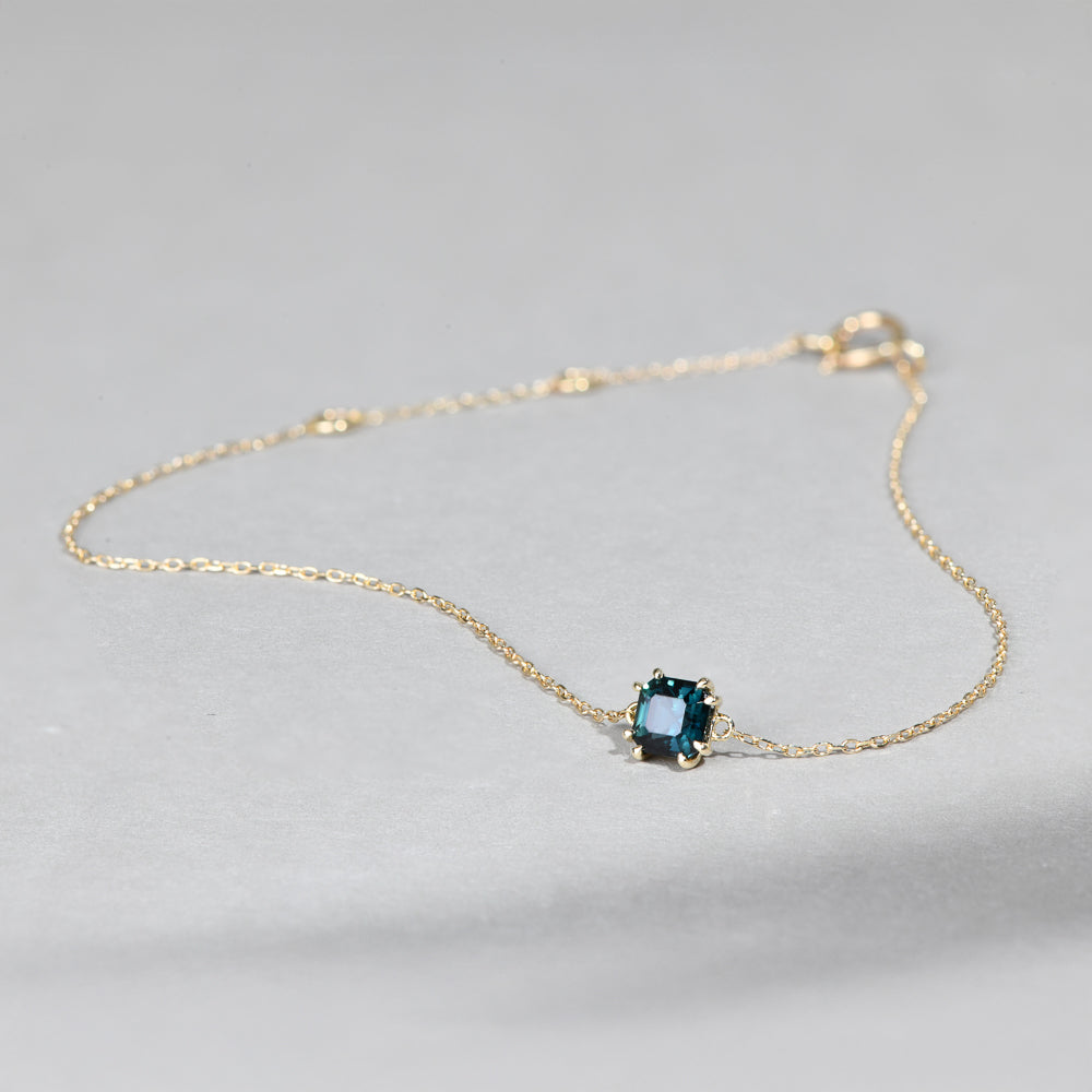Sadie Square Emerald Bracelet