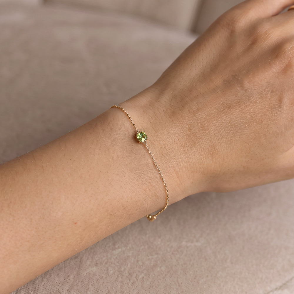 Sadie Square Emerald Bracelet