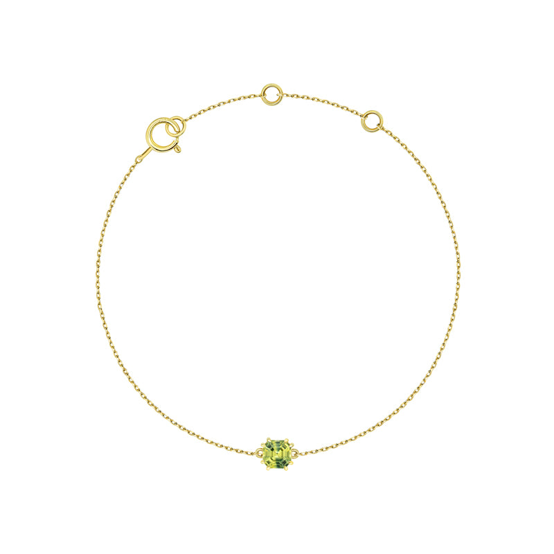 Sadie Square Emerald Bracelet