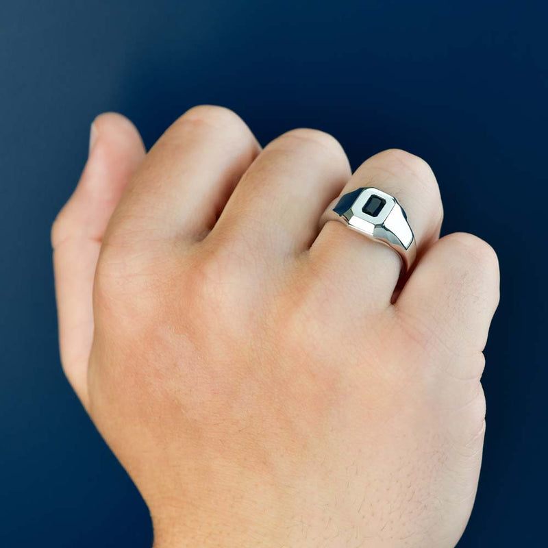 Avery Emerald Sapphire Ring