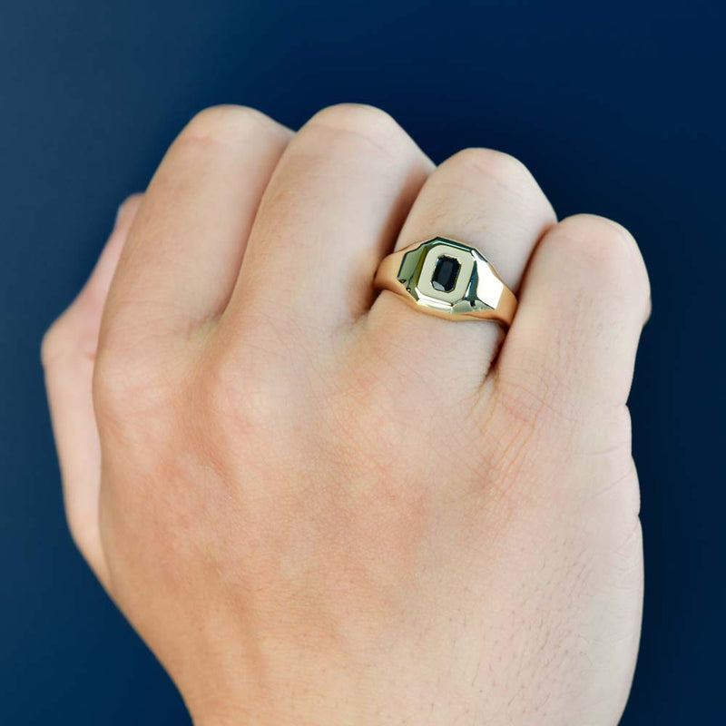 Avery Emerald Sapphire Ring