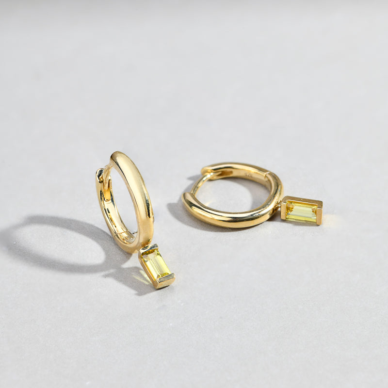 June Baguette Earrings