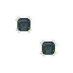 Melba Square Emerald Earrings