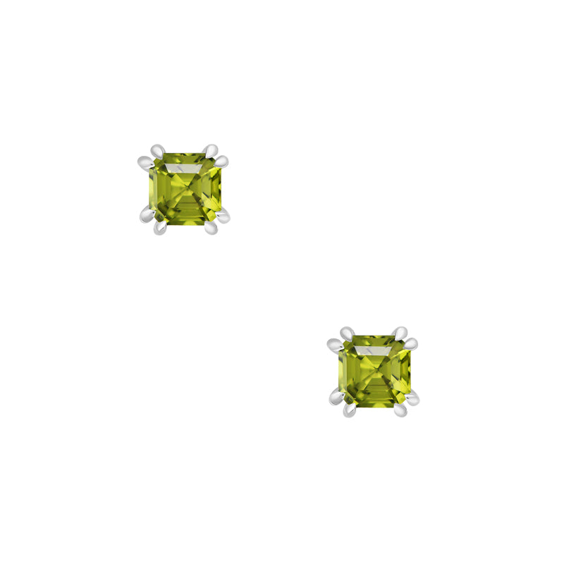 Melba Square Emerald Earrings