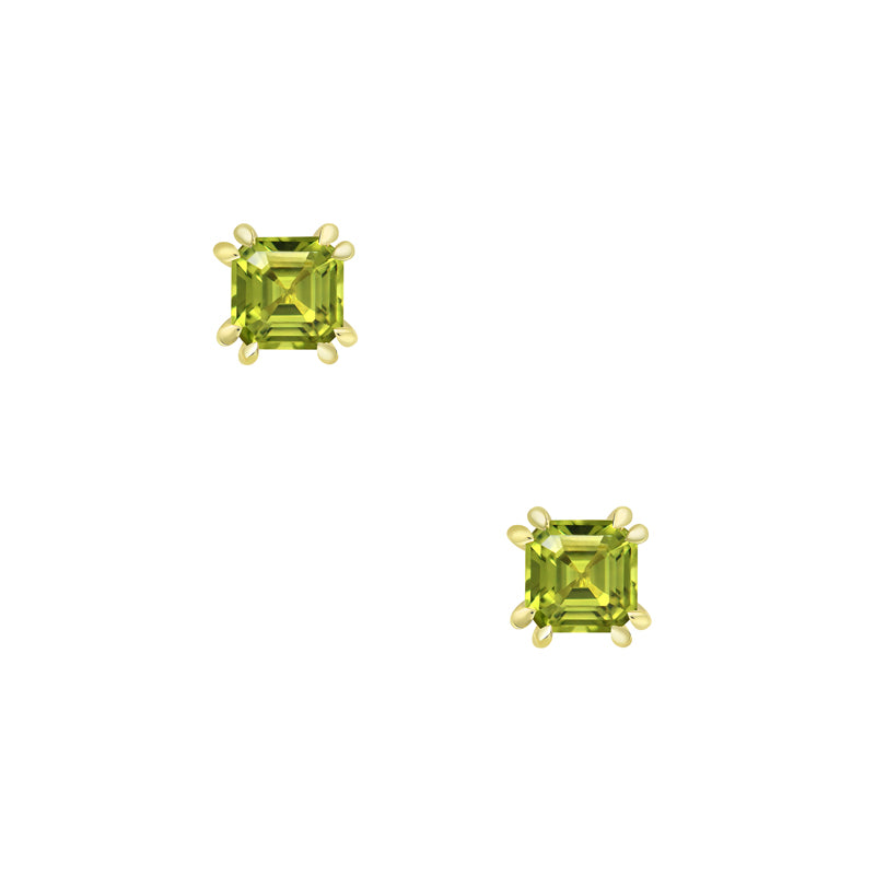 Melba Square Emerald Earring