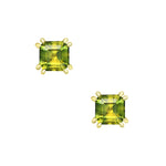 Melba Square Emerald Earrings