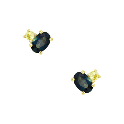 Toi Et Moi Oval Sapphire Earrings