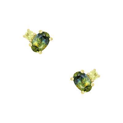 Toi Et Moi Oval Sapphire Earrings