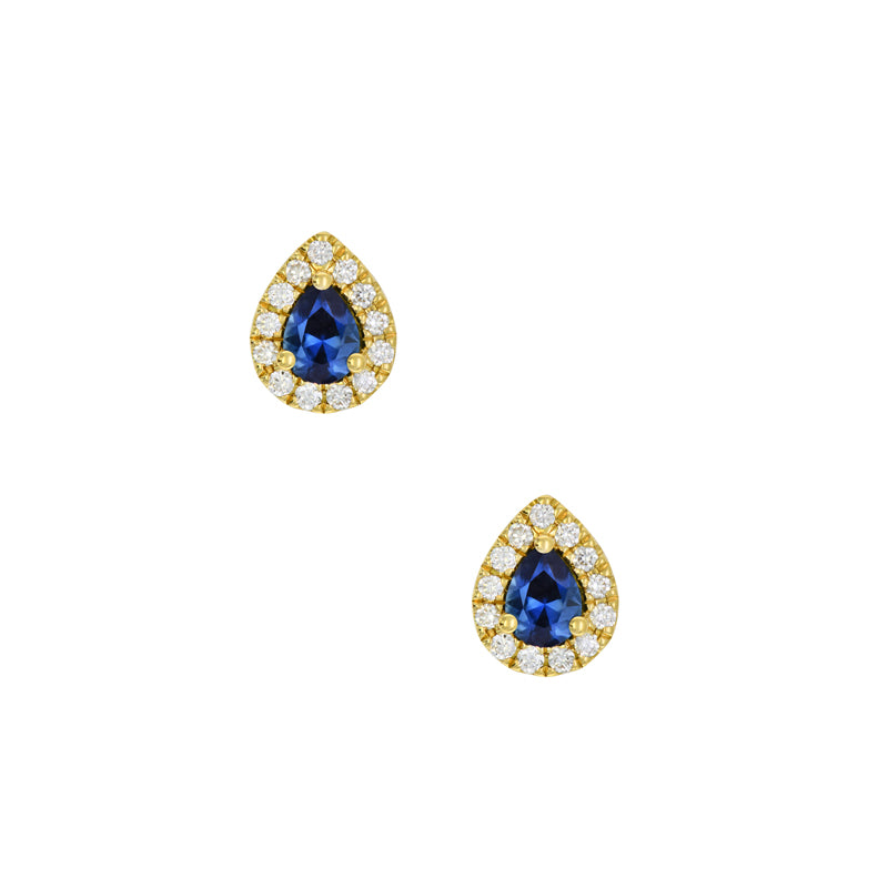 Clarissa Pear Sapphire Earrings
