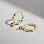 June Round Earrings