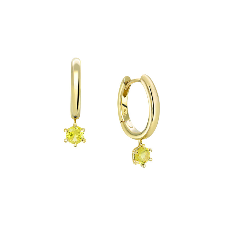 June Round Earrings