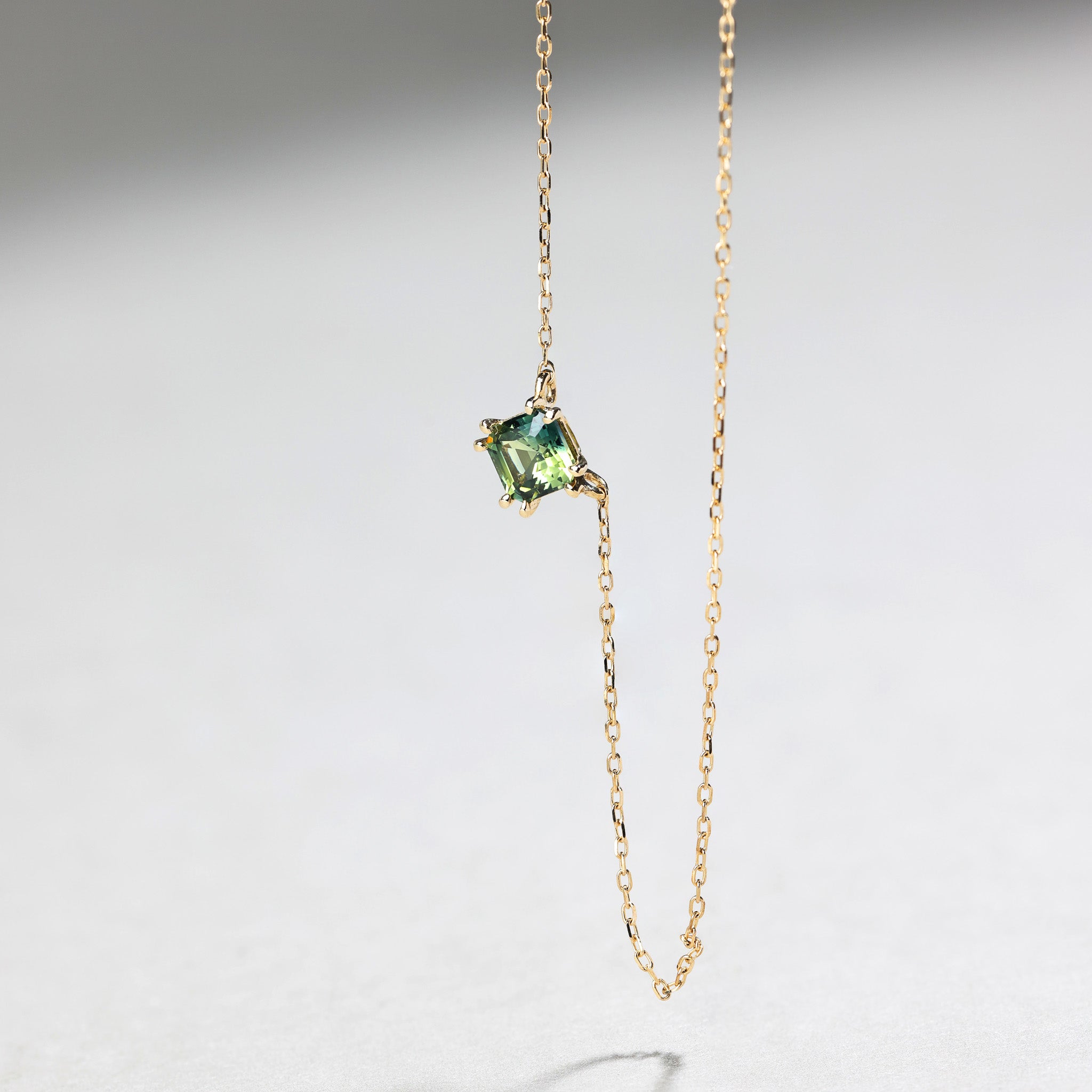 Sadie Square Emerald Necklace