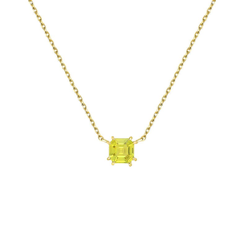 Sadie Square Emerald Necklace