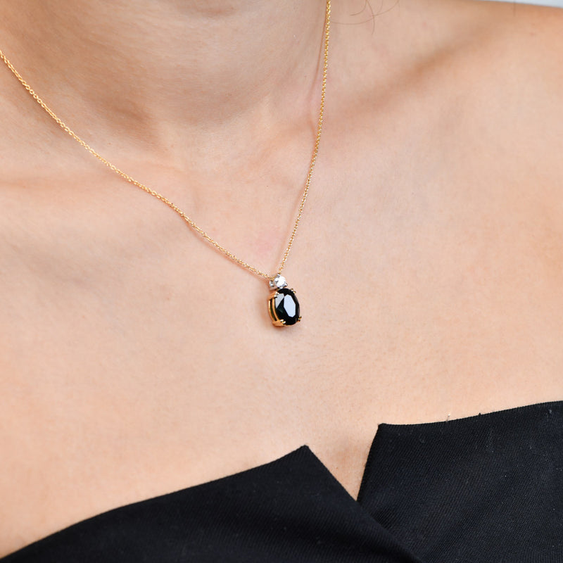 Endota Oval Sapphire Necklace