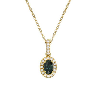 Clarissa Oval Sapphire Necklace