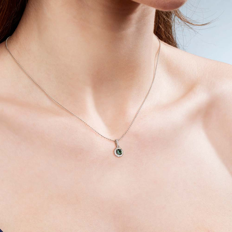Clarissa Round Sapphire Necklace