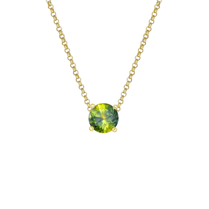 Maira Round Sapphire Necklace