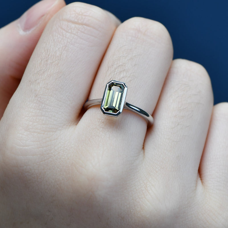 Adelia Emerald Sapphire Ring