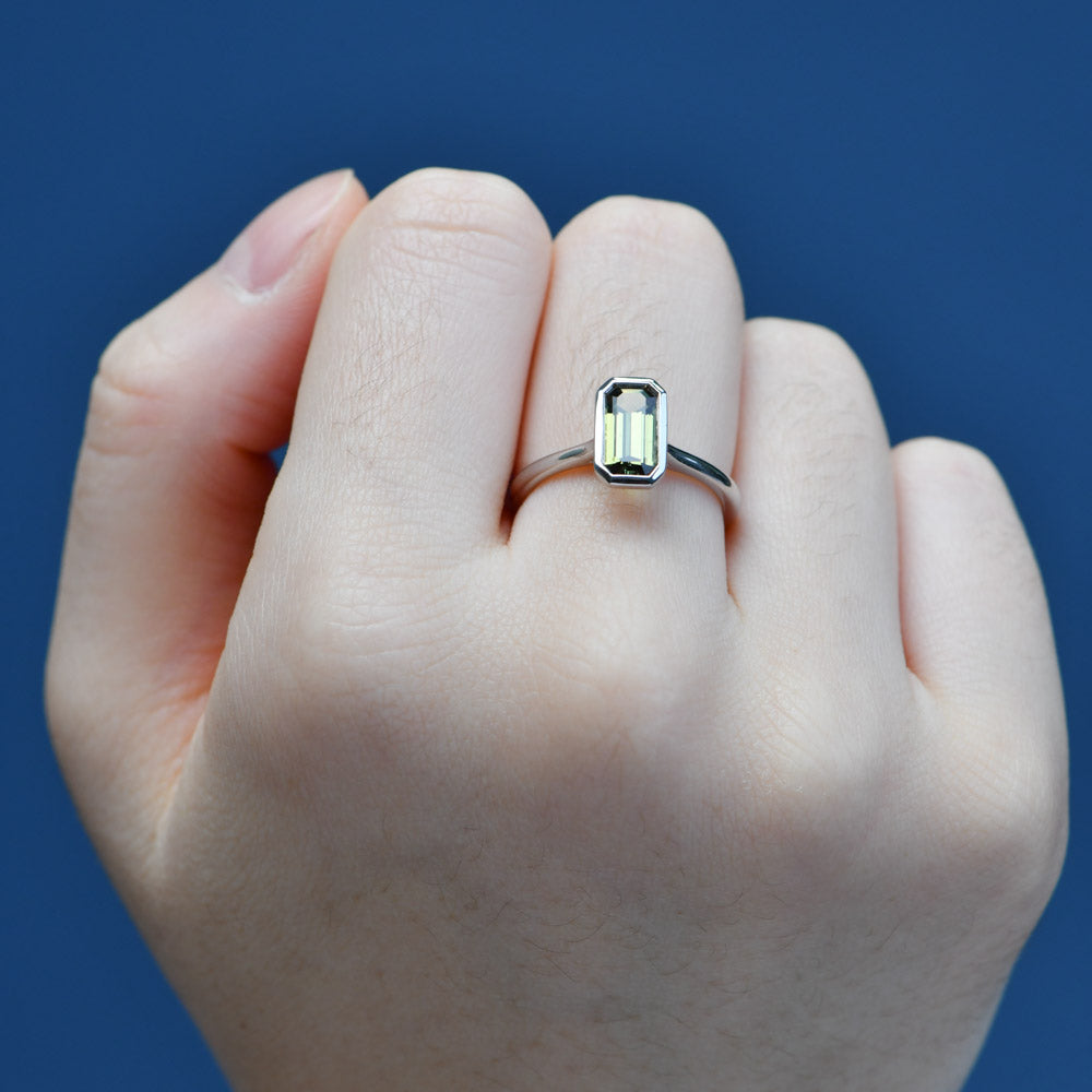Adelia Emerald Sapphire Ring