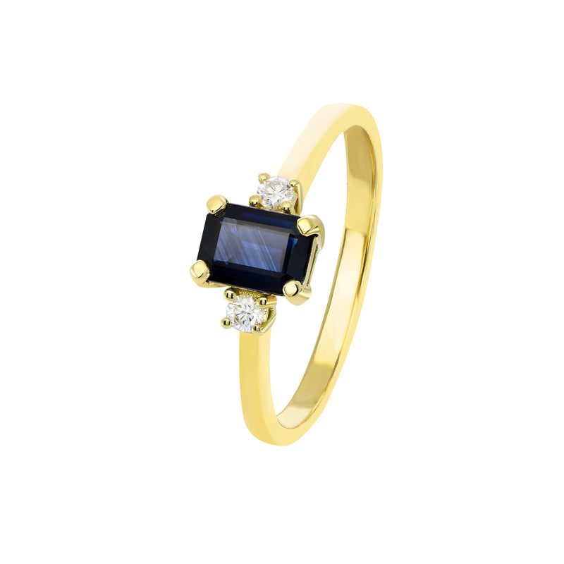 Margo Emerald Sapphire Ring