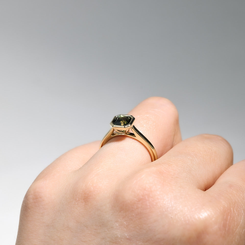 Eloise Square Emerald Ring