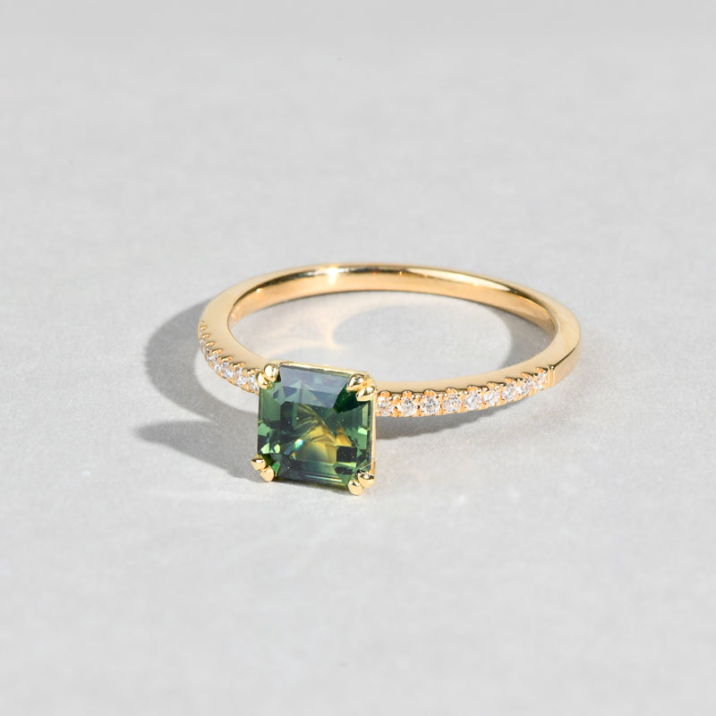 Ramona Square Emerald Ring
