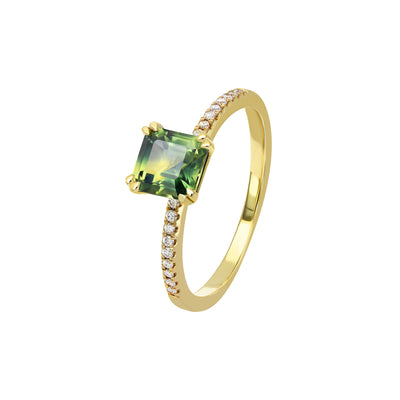 Ramona Square Emerald Ring